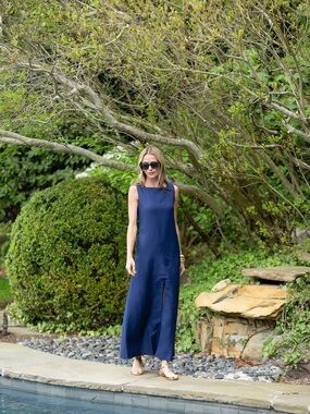 Julia Amory Isabella Dress w front slit.